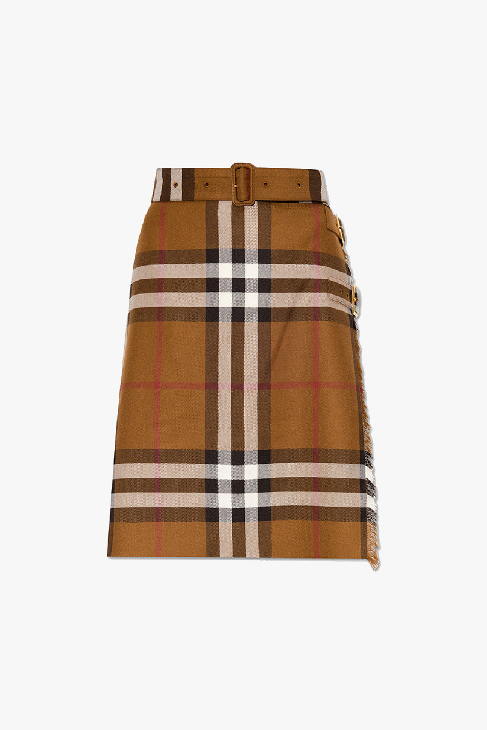 burberry schnitt scalloped hem checked pencil skirt SchaferandweinerShops TW Checked skirt Burberry